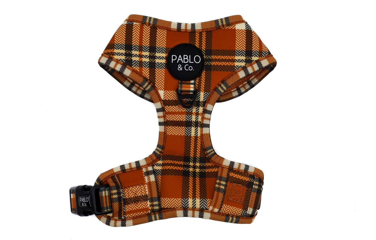 Plaid vintage : harnais réglable pour chien