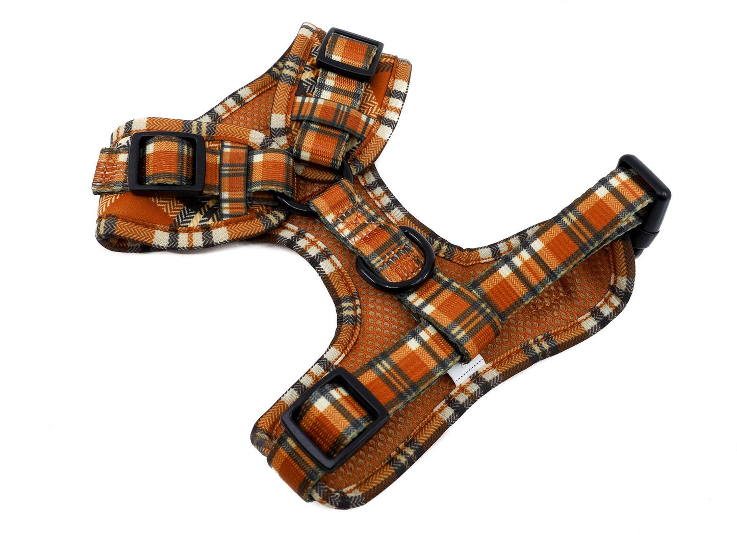 Plaid vintage : harnais réglable pour chien