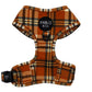 Plaid vintage : harnais réglable pour chien