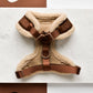 Harnais de cou réglable aviateur marron