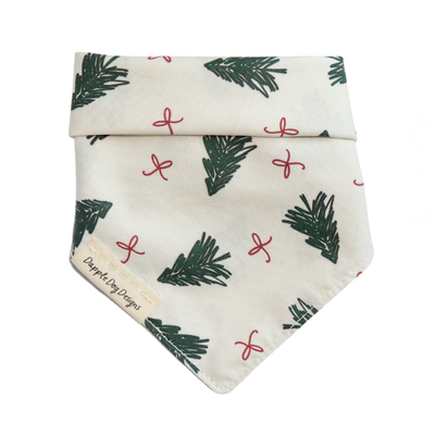Bandana Arbres à feuilles persistantes - Bandana de Noël pour chien