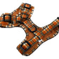 Plaid vintage : harnais réglable pour chien