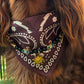 Collier bandana marron Cairo Rider pour chiens et chats