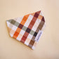 Thanksgiving Plaid Bandana - Thanksgiving Dog Bandana